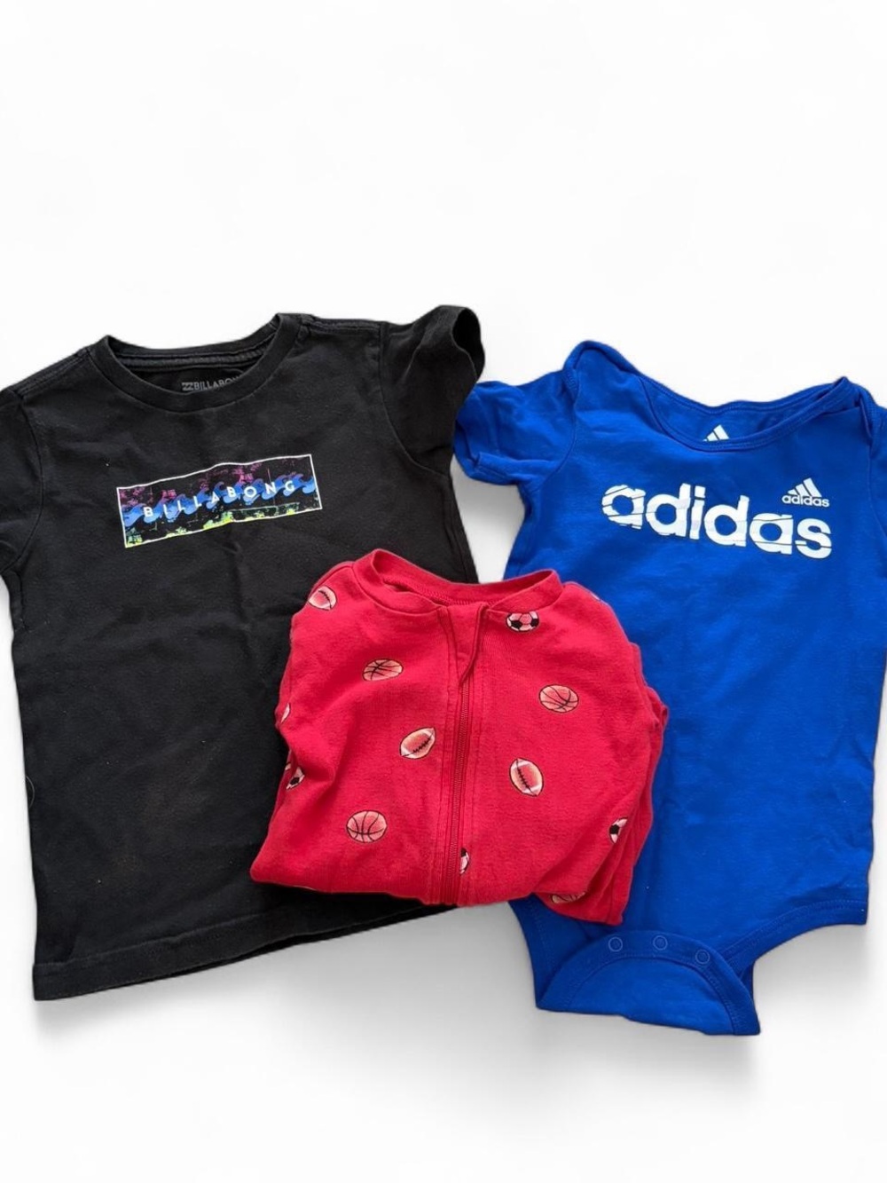 Baby 18m Bundle Adidas onesie Billabong tshirt